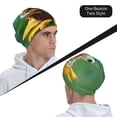 thumbnail image 6 of Xecao Tree Frog Sitting On Sunflowes Print Knit Hat,Winter Beanie for Men Women, Beanie Soft Warm Ski Stocking Cuffed Cap, 6 of 7