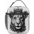 thumbnail image 1 of Sac à Lunch Isolé Léger Bleu Or Étui à Lunch Chat Réutilisable Sac Repas Glacière Portable Étanche Boîte de Préparation de Repas, 1 of 7