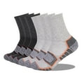 thumbnail image 2 of Lolmot 6 Pairs Crew Socks for Women and Men, Cotton Moisture Wicking Mid Calf Socks Winter Thermal Skiing Socks Outdoor Sports Warm Socks Football Socks, 2 of 3