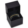 thumbnail image 3 of P. Manoukian Tungsten Wedding Band Ring 8mm for Men Women Black & 18K Yellow Gold Plated Center Line Dome Brushed Polished Lifetime Guarantee Size 11.5, 3 of 4