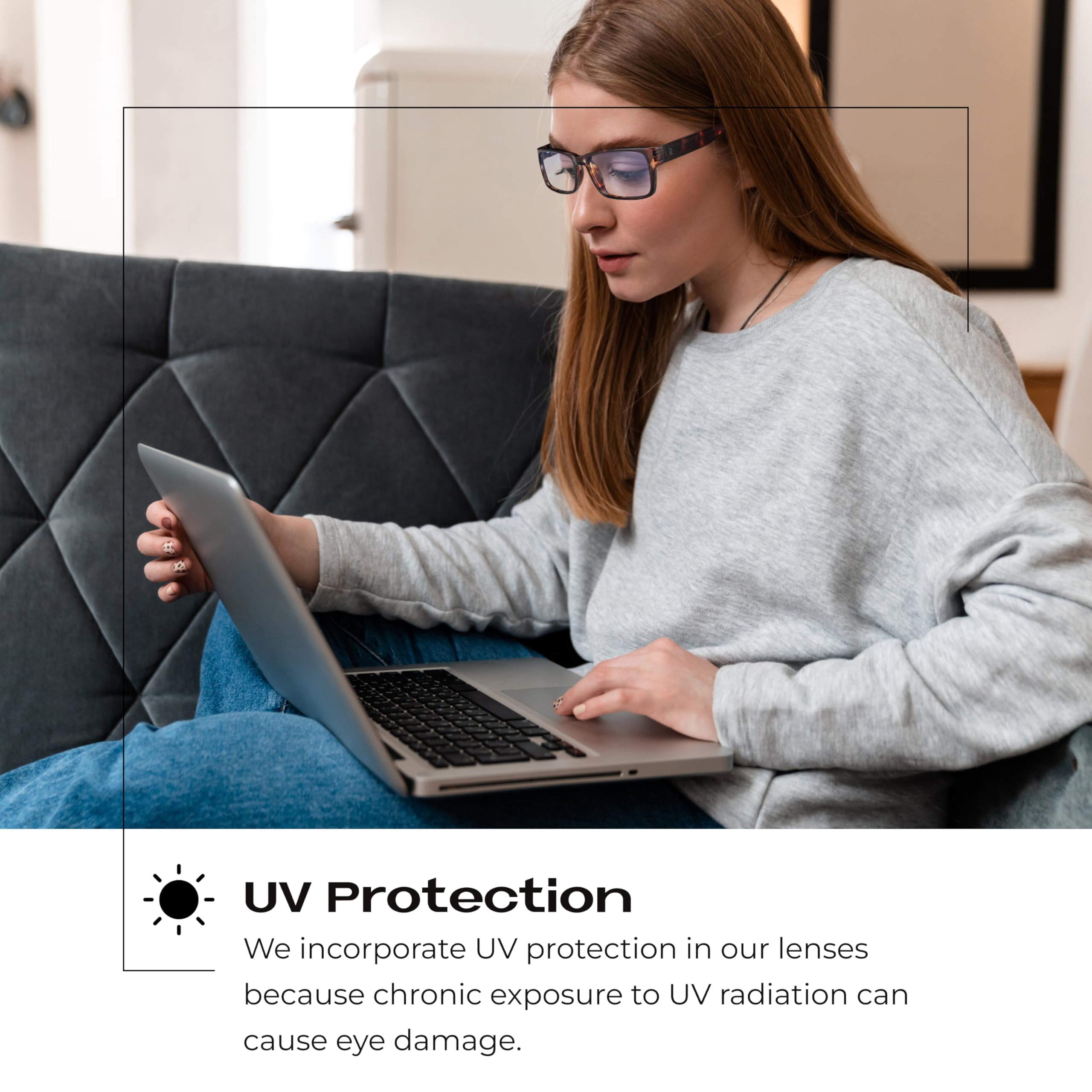 Readerest Blue Light Blocking Reading Glasses (Bourbon/Tortoise, No Magnification) Computer Eyeglasses With Thin Reflective Lens, Antiglare, Eye Strain, UV Protection, Stylish For Men And Women
