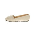 thumbnail image 2 of Victoria K Women's Soft Textured Material With Side Buckle Ornament And Fringes Ballerina Flats, 2 of 6
