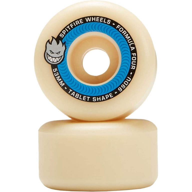 Spitfire F4 Tablets Skate Wheels Set Natural Blue 53mm/99d