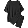 thumbnail image 7 of Cueply 2 Piece Sets for Women Summer Outfits Lounge Set Casual Matching Clothing Oversized T-Shirt Biker Shorts, 7 of 7