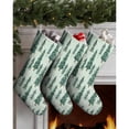 thumbnail image 3 of 3 Pcs Christmas Stockings,Light Green Christmas Tree Pattern Stockings Christmas,14.8'' Xmas Stockings,Christmas Party Favors,Christmas Party Decorations,Christmas Stockings Personalized, 3 of 5