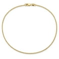 thumbnail image 4 of 14k Yellow Gold 10 Inch 1.4mm Forzantine Cable Anklet Ankle Bracelet Chain, 4 of 10