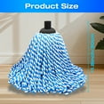 thumbnail image 4 of Cotton String Screw-on Replacement Head Compatible with O-Cedar, Fit All Standard American Threading Mop Handle, Cotton String Mops for Floor Cleaning (2 PCS, Blue), 4 of 8