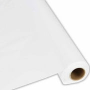 40"W Plastic Table Cover, 250' Roll, White by Generic