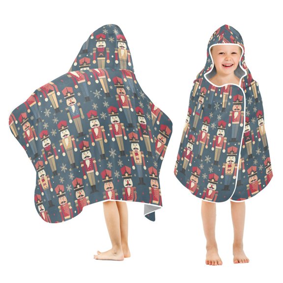 joogoo Nutcrackers Kids Hooded Beach Towel Baby Bath Towel 23.5"x50"