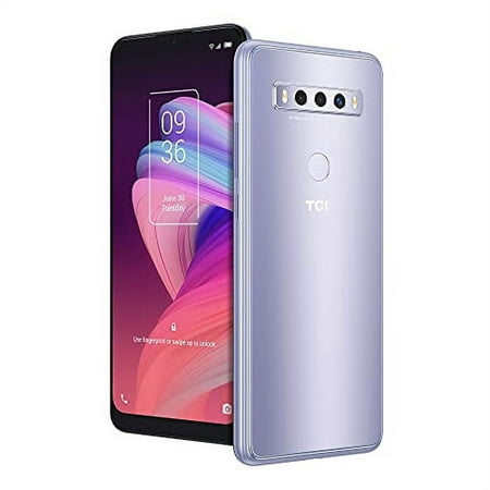 TCL 10 SE Unlocked Android Smartphone, 6.52" V-Notch Display, US Version Cell Phone with 16 MP Rear AI Triple-Camera 4GB RAM + 64GB ROM, 4000mAh Fast Charging Battery, ICY Silver