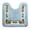 Blue, variant on Virelaxpo U-Shaped Toilet Mat Tufted Fabric Contoured Base Rug for Bathroom Floor Toilet Area Splash Catch
