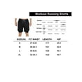 thumbnail image 6 of Luxtrada Mens Running Short Workout Running Shorts 2-in-1 Stealth Shorts (Gray,2XL), 6 of 12