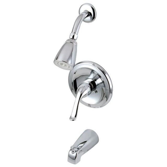 Kingston Brass KB5531YL Single Handle Tub Shower Faucet Polished Chrome