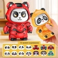 thumbnail image 4 of Giaone High Quality Panda Keychain Featuring Face Transformation for Bag Keys Purses, 4 of 17