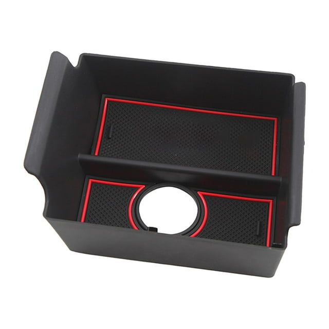 Bandeja de consola central,Organizador de la bandeja de la consola central Soporte de almacenamiento,Contenedor de caja de almacenamiento de reposabrazos central de automóvil,Caja de