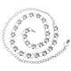 thumbnail image 1 of Mujeres Bling Full Metal Chain Cinturón de cintura de cadera Cinturones de cintura de de imitación de plata dorados Macarena Cinturón de cadena de cintura, 1 of 8
