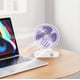 thumbnail image 5 of Ventilador Mini De Escritorio Recargable Por Usb De Tres Velocidades, De Plstico, 5 Pulgadas, 3 Velocidades, Porttil Para Oficina Y Hogar, 1 Unidad, Negro, UKHBMC, 5 of 8