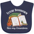 thumbnail image 3 of Inktastic Future Bookworm Like My Grandma Boys or Girls Baby Bib, 3 of 4