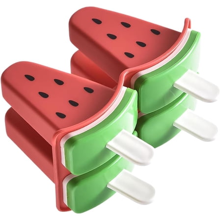 Molds,Watermelon-Shaped Molds for Kids | Easy Release Food Grade Freezer Tray Storage Container with Sticks for Pudding Yogurt Jelly