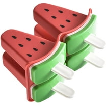 Molds,Watermelon-Shaped Molds for Kids | Easy Release Food Grade Freezer Tray Storage Container with Sticks for Pudding Yogurt Jelly