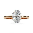 thumbnail image 2 of AFFY 4 Prong Solitaire Engagement Ring for Women, 1.20 Carat (ctw) Oval Cut Lab Grown Diamond Ring In 14K Rose Gold Over Sterling Silver F-G-H, SI Quality Gifts For Her Ring Size-7.5, 2 of 6