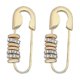 thumbnail image 1 of Hermosos pendientes con imperdible, pendientes con clip de papel de cristal, pendientes colgantes de moda, exquisita joyería de moda, regalos para damas, hombres y niñas., 1 of 4