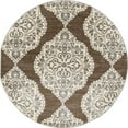 thumbnail image 2 of Art Carpet 841864103168 4 x 6 ft. Arabella Collection Medallion Woven Area Rug, Mushroom, 2 of 4