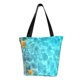 thumbnail image 1 of Fotbe Coral And Seashell On The Beach Bolsa de Playa con Estampado, Bolsa de Hombro, Bolsa de Mano Espaciosa, Bolsa de Viaje Ligera, Bolsa de Compras Versátil, 1 of 6