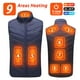 thumbnail image 3 of 21 ZONAS DE CALEFACCIÓN Chaleco calefaccionado Chaqueta calefactora ligera Chalecos de abrigo Hombres Mujeres Invierno USB Autocalentamiento Chaqueta térmica calefactora, 3 of 5