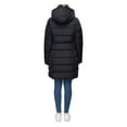 thumbnail image 4 of Rokka&Rolla Women's Insulated Long Winter Coat Fleece Hood Parka Jacket, 4 of 12