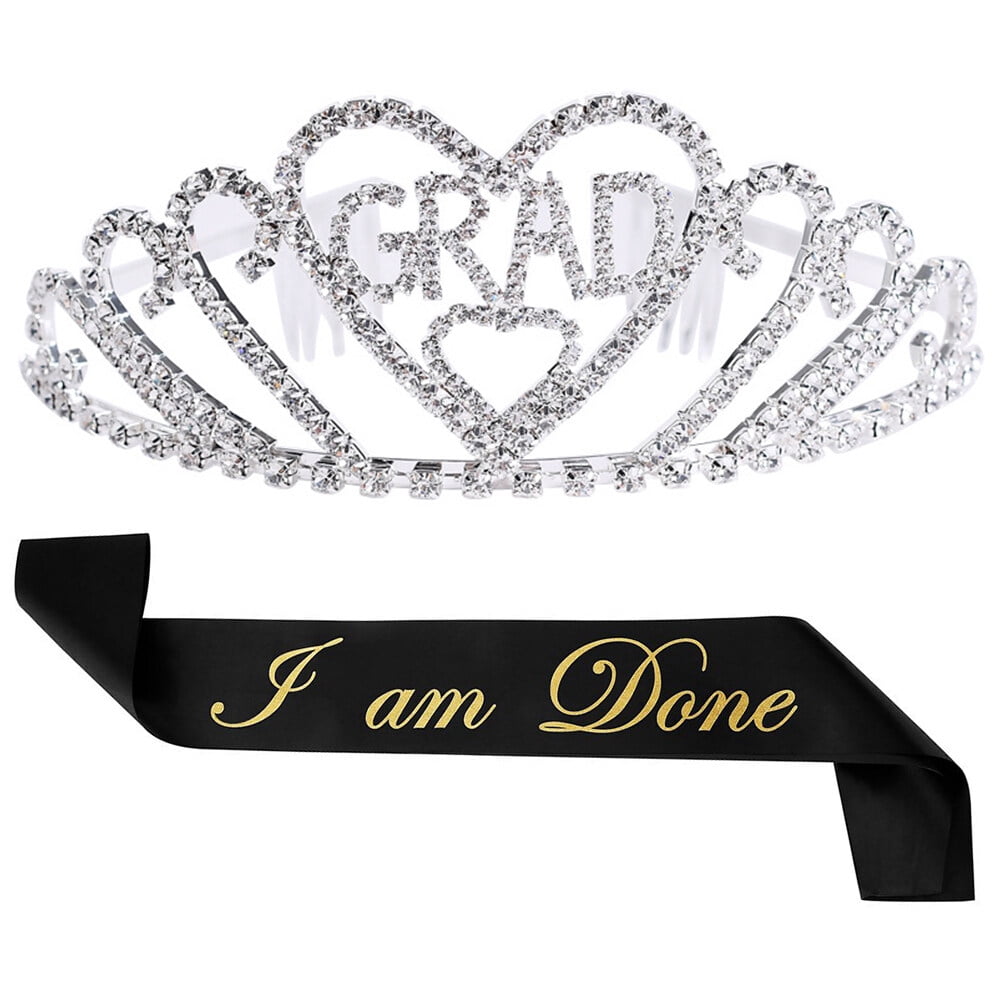 1 Set/2pcs Graduation Party Crown Etiquette Belt Graduation Party