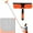 Orange, variant on 20 Feet Reach 2 in 1 Rotatable Window Washing Squeegee & Duster with 3-14 ft Extension Pole, Natubeau Window Cleaning Tool & Window Washer Squeegee for Home Indoor Outdoor Window Washing, Gray