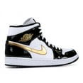 thumbnail image 3 of (Men's) Air Jordan 1 Mid SE 'Patent Metallic Gold' (2018) 852542-007, 3 of 4