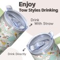 thumbnail image 4 of 20OZ Stainless Steel Unicorn Travel Tumbler with Handle and Straw Double Wall Insulated Cup Coffee Mug Perfect Gifts for Women Mom Friends on Birthday Christmas Thanksgiving, 4 of 6