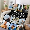 thumbnail image 5 of Custom Blanket with Photo Music Code Personalized Throw Blankets Customized Blankets Gift for Lover Family Friend Birthday Valentine‘s Day Christmas Blankets, 5 of 5