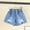 F White, variant on NAISIBABY Girls Denim Shorts 6 T, Pull-On Elastic Waist Hearts Trendy Casual Shorts White (2-7T)