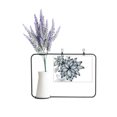 thumbnail image 1 of Flower s Colorful Art Grain Pattern Artificial Lavender Flower Vase Bottle Card, 1 of 2