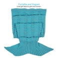 thumbnail image 6 of Mermaid Tail Blanket for Teen Girls with Anti-slip Neck Strap Wave Pattern | Soft Sleeping Bag for All Seasons, 6 of 6
