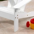 thumbnail image 3 of KidKraft Wooden Adirondack Child's Outdoor Chair, Kid's Patio Furniture, White, For Ages 3+, 3 of 4