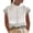 White, variant on Gbsyewxs Shirts For Women Hollow Out Crew Neck Short Sleeve Solid Color Casual Summer Womens T Shirt White