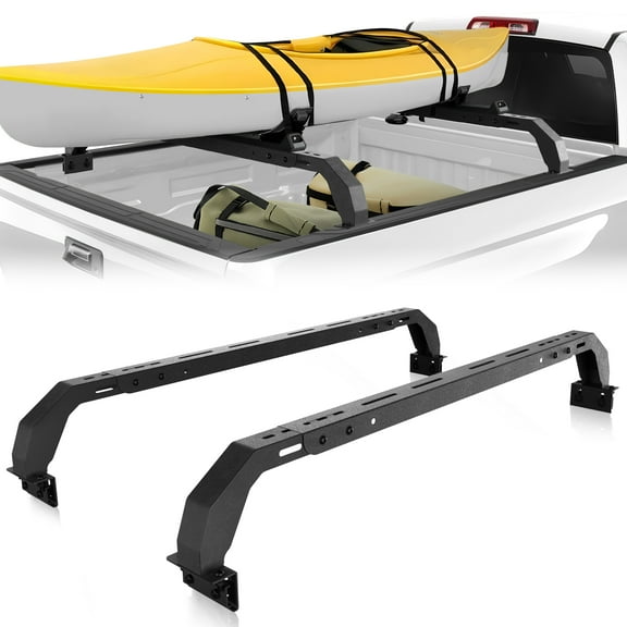POFENZE Truck Ladder Bed Racks Adjustable Truck Rack for Kayak, Surfboard, Lumber, Ladder and Oversize Goods