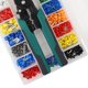 thumbnail image 2 of Kit de Herramientas de Prensa de Abrazadera Ferrule de Enjuague incluyendo 18 Tipos 960 Pezas Terminales de alambre aislados Autoletando la Herramient de aluminador de aluminio, 2 of 6