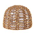 thumbnail image 4 of XIAOCHA Womens Sparkly Sequin Crochet Beanie Solid Breathable Beach Outdoor Beanie Hats,Khaki, 4 of 4