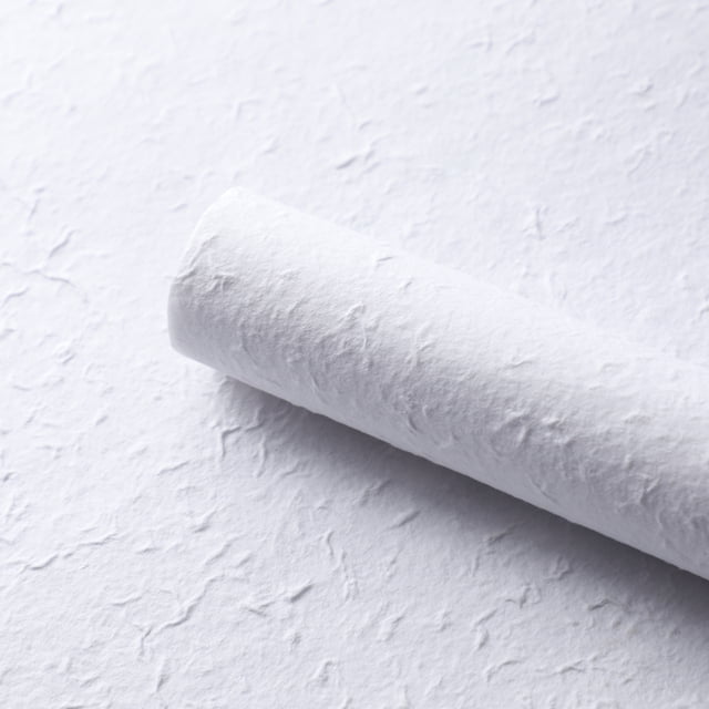 Nvzi Hand Tear Dongba Paper, Flower Bundle Packaging Paper, Flower Art Package, Flower Hand Tear Paper, Handmade Material Art Paper (White)