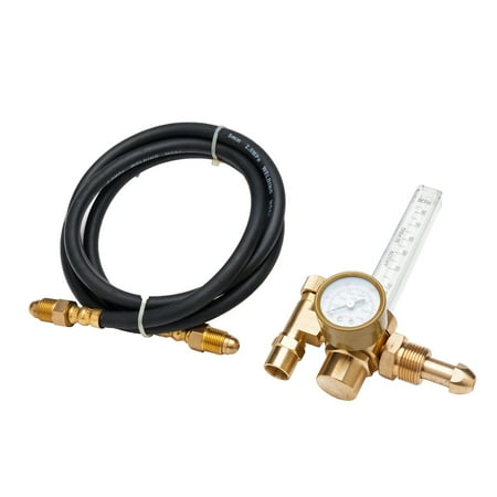 Hose Flow Meter - Ktaxon Light Duty Flow Meter Argon Regulator, with Hose, 0-25 LPM Volume Range, 0-3500 PSI Pressure Range