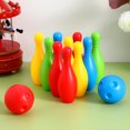 thumbnail image 3 of Raindrops Educational Toy Bowling Pin Set For Baby Colorful Plastic 11x4x4in 1 Set, 3 of 6