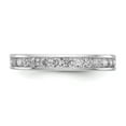 thumbnail image 3 of 1 Ct. Natural Diamond Womens Eternity Anniversary Wedding Band Ring in 14k White Gold, 3 of 5
