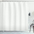 thumbnail image 1 of Ambesonne White Shower Curtain, Vintage Green Polka Dots, 69"Wx75"L, Forest Green and White, 1 of 3