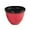 Red, variant on Large Ribbed Planter Pots for Indoor Outdoor Garden Lightweight Durable Flower Pot with Drain Holes