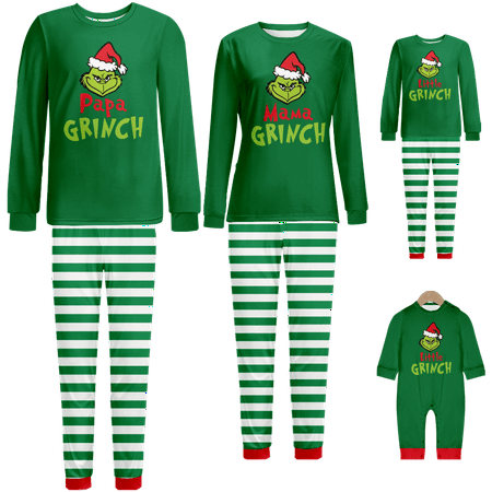

FUNIER Family Christmas Pajamas Sets Christmas Printed Sizes Baby-Kids-Adult-Pet 2 Pieces Top and Pants Bodysuits Clothes Pajamas Set
